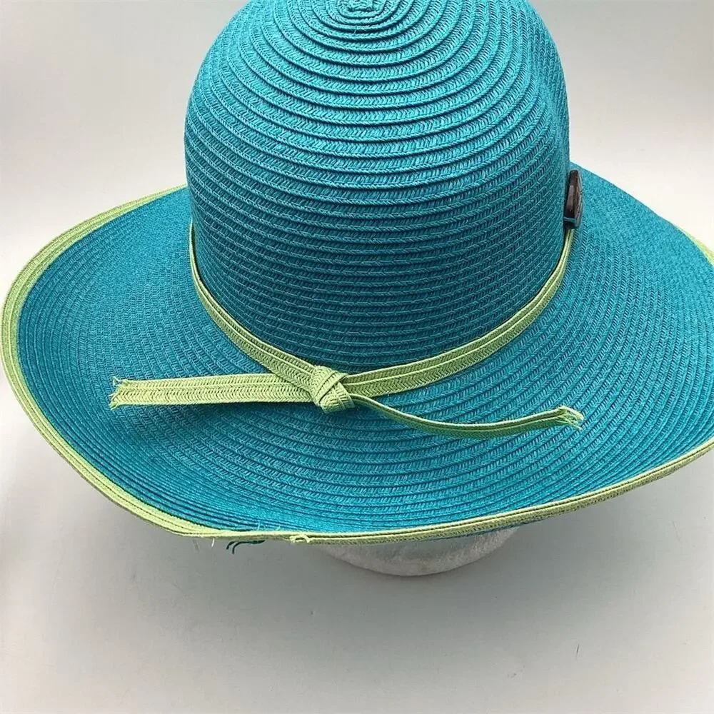 Panama Jack Women's Multicolor Ribbon Floppy Sun Hat One Size